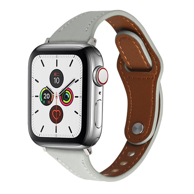 Upgrade your Apple Watch with the A3 Leather Watch Strap. Made from premium leather, this strap adds a touch of luxury and sophistication to your wrist. Designed specifically for the Apple Watch, it ensures a perfect fit and ultimate comfort. Elevate your style with this high-quality accessory.