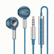 Experience premium sound quality with the E13 Semi-in-ear Metal Wired Earphone. Its sleek and stylish design combines with the metal construction for a durable and comfortable fit. Enjoy clear and crisp audio, perfect for music lovers on the go!