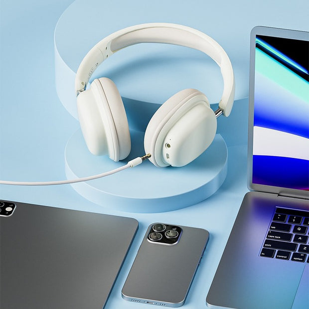 Experience crystal clear sound quality with the H3 Wireless Headphone. No more tangled cords with its wireless design, and easily switch to taking calls with the pluggable microphone. Immerse yourself in your favorite music and stay connected on-the-go!