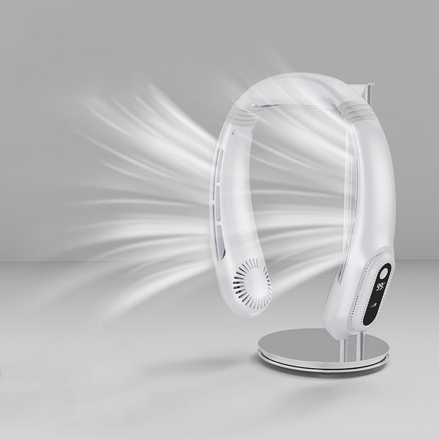 Stay cool and comfortable with the I3 Bladeless Neck Fan. Its innovative design provides a refreshing breeze without any blades, ensuring a safe and quiet experience. Perfect for outdoor activities or hot summer days, this fan will keep you feeling refreshed and energized.