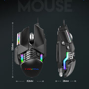 Experience the ultimate in precision and speed with the M3 RGB Mechanical Mouse. With its ergonomic design and responsive buttons, you'll dominate the competition. The RGB lighting adds a touch of personalization to your setup, making it a must-have for any serious gamer.