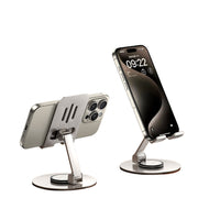 Experience hands-free convenience with the T8 360° Rotation Folding Stand. Designed to rotate and fold for easy storage, this stand allows for versatile viewing angles while keeping your device securely in place. Perfect for multitasking or simply watching videos, this 2-piece set is a must-have for any tech-savvy individual.