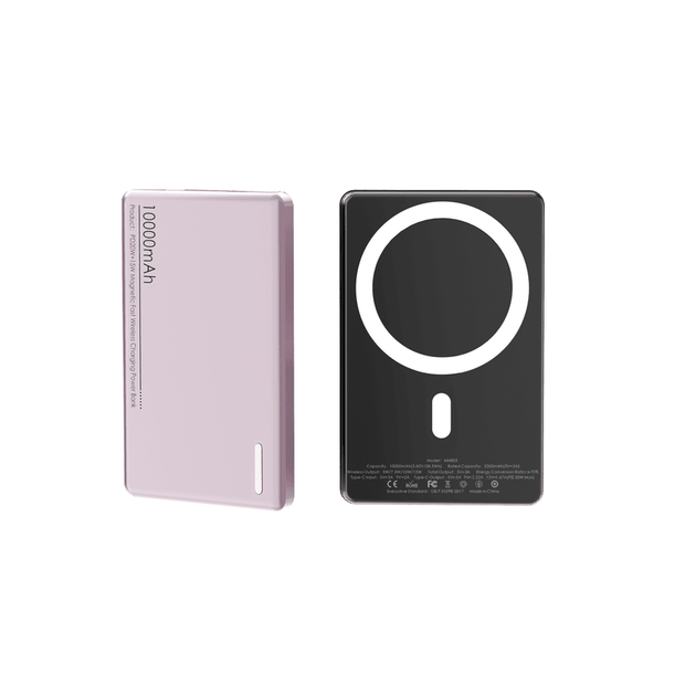 VINOP MH805 Wireless Magnetic Fast Charging Power Bank Pink