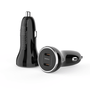 VINOP Dual PD 60W Fast Car Charger black