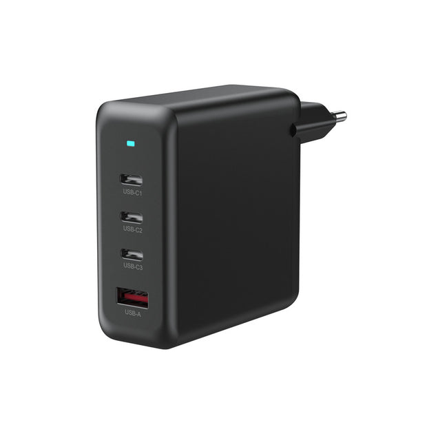 Experience ultra-fast charging with the VINOP PD100W 3C+A GaN Fast Charger! This sleek charger is equipped with 3C+A GaN technology, delivering lightning-fast charging speeds for all your devices. Say goodbye to long wait times and hello to efficient, powerful charging. Comes with EU/US plug options for convenient use anywhere.