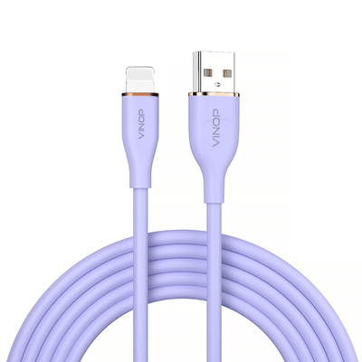 VINOP PD 27W USB-A to Lightning Silicone Fast Charging Data Cable