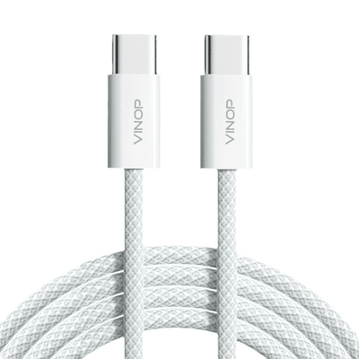 VINOP PD 60W USB-C to USB-C Woven Fast Charging Data Cable