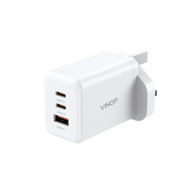 VINOP PD 65W 2C+A GaN Fast Charger UK Plug
