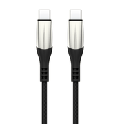 VINOP PD 65W USB-C to USB-C Woven Fast Charging Data Cable (Shark Fin Design)
