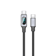 VINOP PD 65W USB-C to USB-C Woven Fast Charging Data Cable (with digital display)