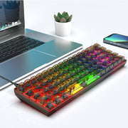 Upgrade your typing experience with the Y3 68-Key RGB Mechanical Wired Keyboard! Boasting 68 customizable keys and mesmerizing RGB lighting, this keyboard offers both style and functionality. Say goodbye to boring and unresponsive keyboards and hello to a new level of efficiency and enjoyment.