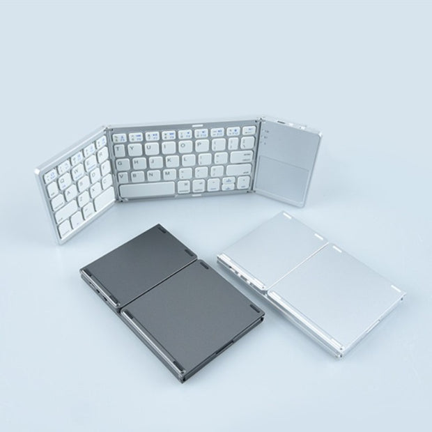 Effortlessly increase your productivity with the Y6 Tri-fold Wireless Bluetooth Keyboard. With its innovative touch-pad, you can navigate with ease and type efficiently. Say goodbye to wires and hello to a sleek and compact design. Perfect for on-the-go professionals and students.